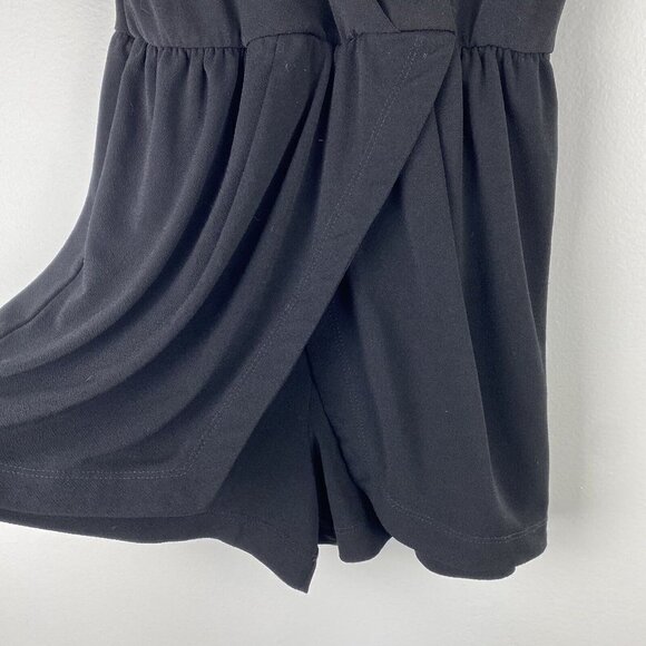 BCBGeneration Womens Romper Size S Black Sleeveless Polyester Blend Faux Wrap - Picture 3 of 9